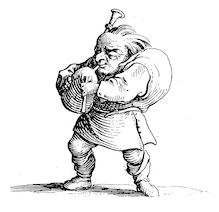 Man playing the bagpipes